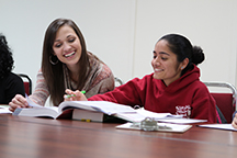 Student receiving tutoring assistance