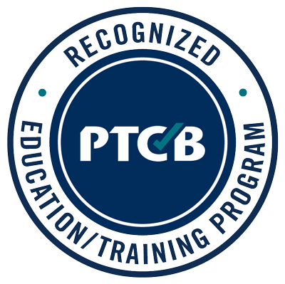 PTCB Logo in navy blue