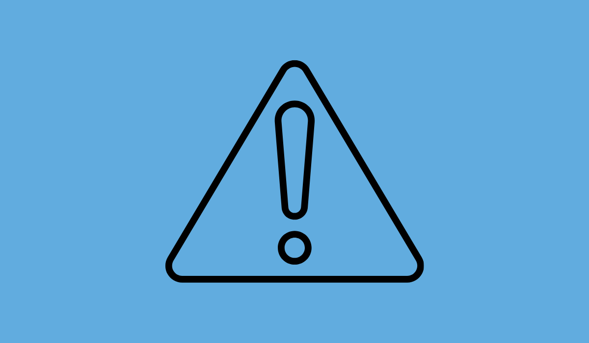 icon showing line drawing of safety symbol
