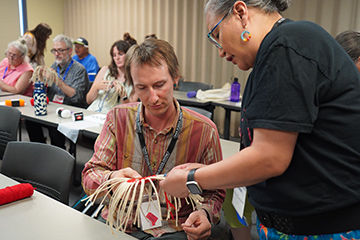 Professor Saxon Spillman at the Indian Education Summer Teaching Institute in 2025.